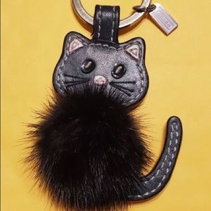 Rare Hard To Find Coach Black Cat Mink GUC